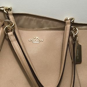 Tan Coach Handbag